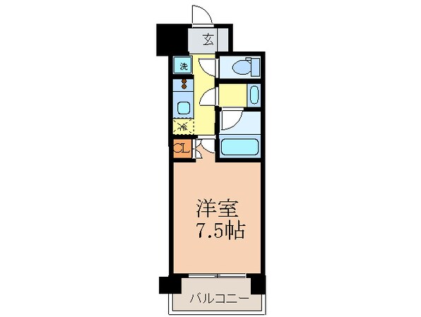 パークフラッツ江坂の物件間取画像